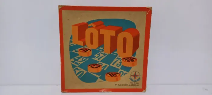 Jogo Loto (Bingo) Estrela Completo. Antigo anos 70