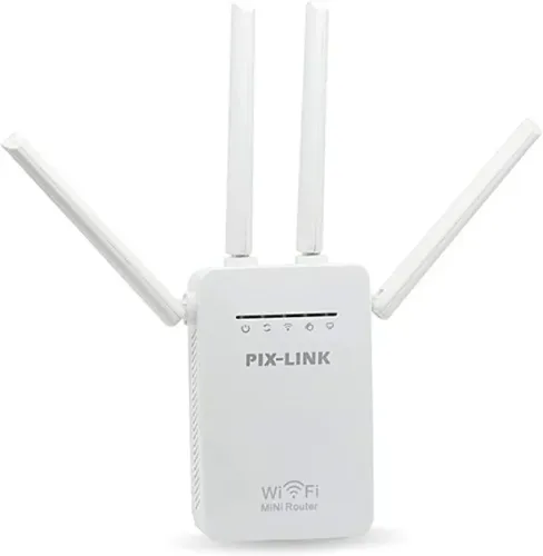 Repetidor WI-FI Pix-Link 4 Antenas 300Mbps - WZetta