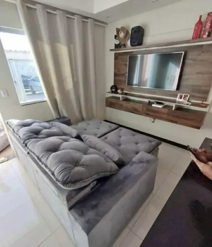 Sofá reclinável e retrátil luxo. Com design moderno