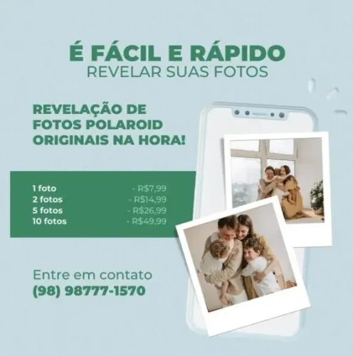 Revelação de Fotos Polaroid