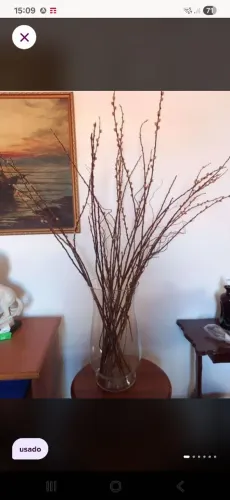 Vaso grande em vidro