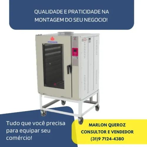 Forno Turbo 10 Esteiras Progas a Gás