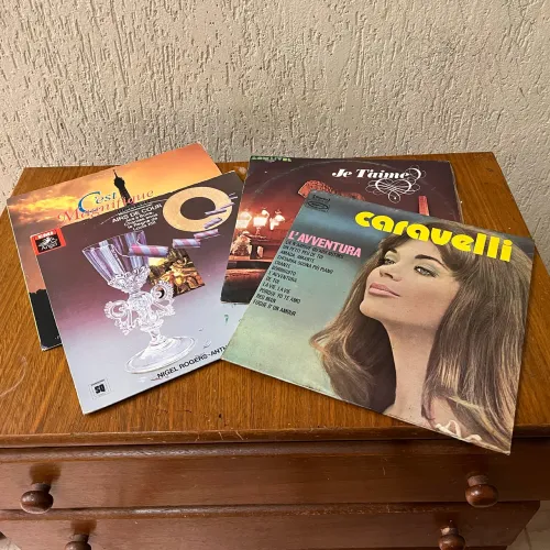 Kit discos de músicas francesas 