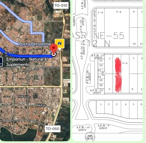 Lote comercial Qd 412 norte1.880 m² R$ 1.150.000