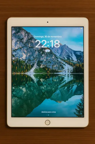 iPad 5a Geracao 128GB Dourado - Estado Impecavel