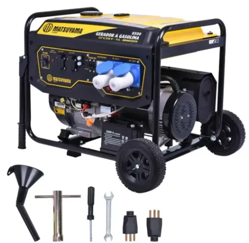 Gerador Matsuyama Gasolina 8500 Watts Bivolt 127/220V Partida Elétrica 
