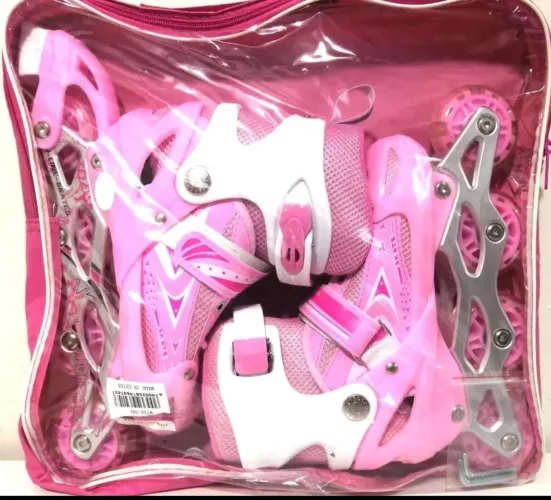 Patins infantil roso led,  novo.