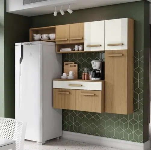 Cozinha Compacta 1,84 m Rubi com Balcão Atacama tt43