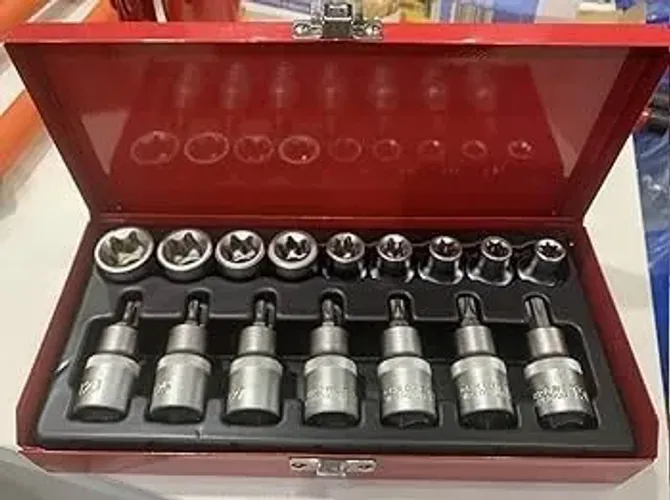 JOGO DE SOQUETE TORX LOTUS C/16PCS CRV + MALETA CRV