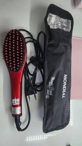 Escova Alisadora de Cabelo Magic Brush Mondial