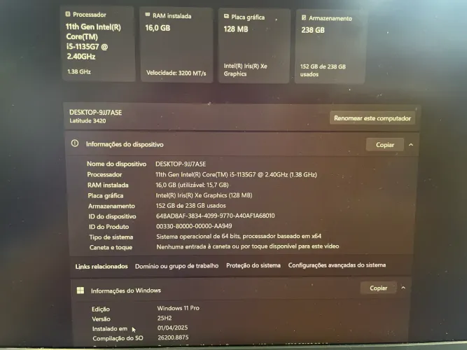 NOTEBOOK Dell Latitude 3420