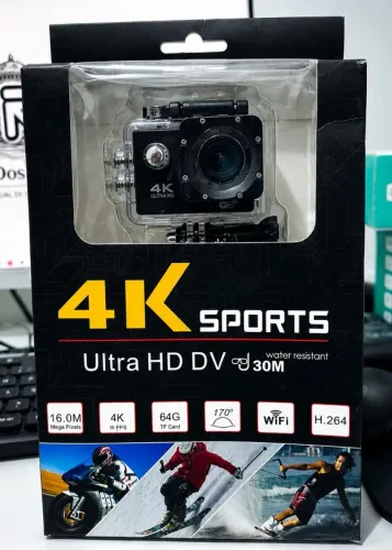 Câmera Esportiva WiFi Ultra HD 16MP