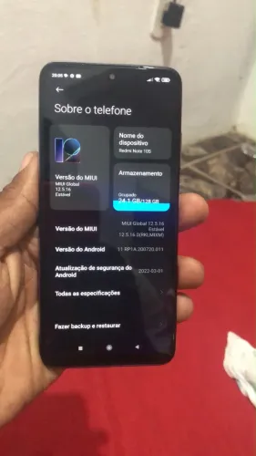 Redmi not 10, novo!! 128gb