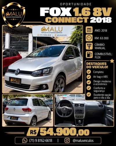 Volkswagen Fox Connect 1.6 Flex 8V 5P 2018
