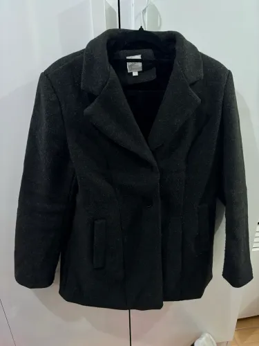 Casaco Lã batida blazer 