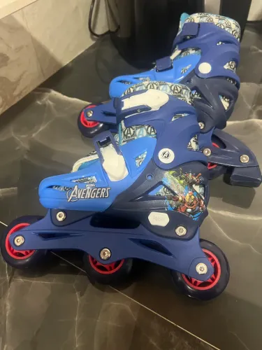 Patins inline Roller infantil menino avengers tamanho 31
