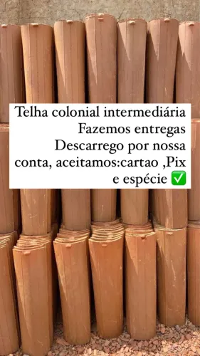Telha colonial intermediária *