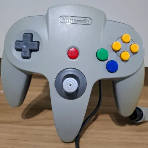 Controle Nintendo 64 Dark/Blue. Funcionando perfeitamente, Analógico está 60%