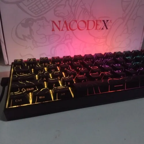 Teclado Mecânico AJAZZ NK68 Preto - 68 Teclas | RGB | Hot-Swap
