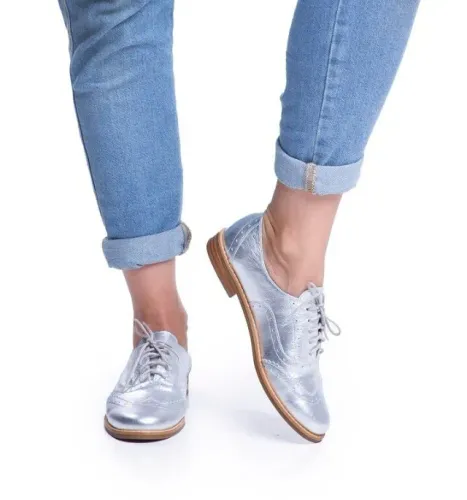 Oxford Feminino 34 Prata Oxford Boutique