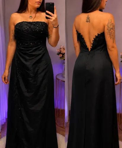 Vestido longo de festa 