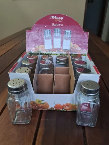 Saleiro mesa vidro