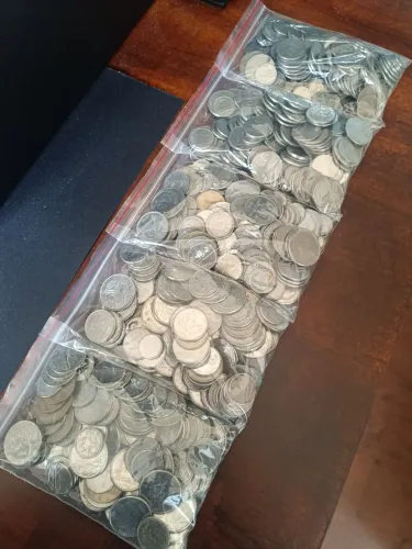 Sachê 1 Kg Moedas Antigas 