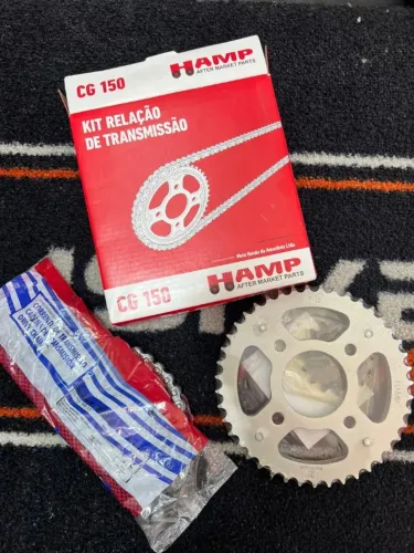 Kit Relação Original Honda Cg150 + 2 Esticador De Brinde