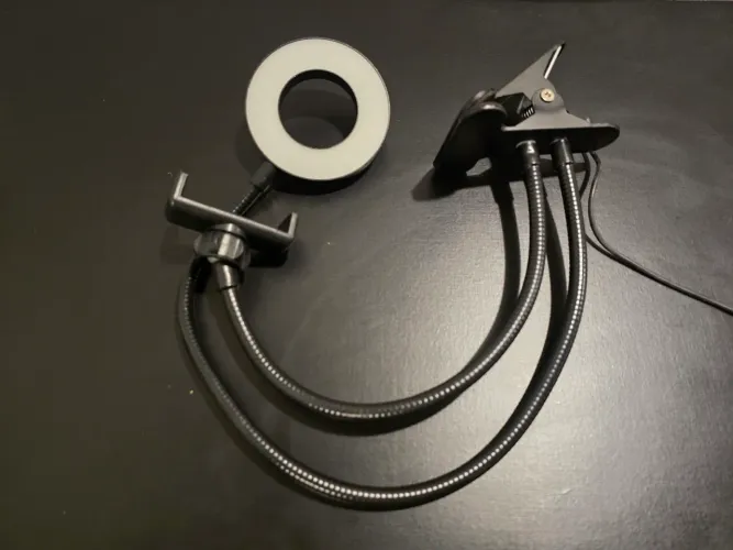 Suporte Celular de Mesa com Luz Led Ring Light Selfie