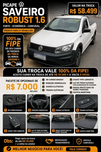 Volkswagen Saveiro Robust 1.6 Total Flex 8V 2020