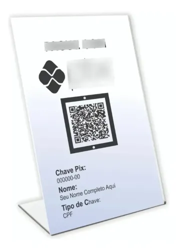Placa Pix Personalizada