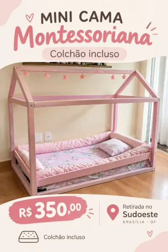 Mini Cama Montessoriana 