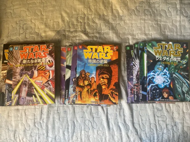 Coleção Mangás Star Wars EP IV, V & VI