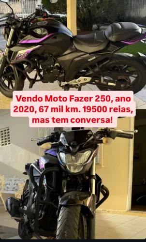 Moto Fazer 250, Aceito Proposta.
