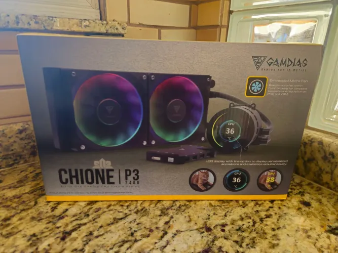 Water Cooler Gamdias Chione P3-240u, RGB, 240mm - Preto, LED