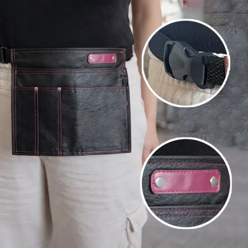 Cartucheira profissional feminina preta/pink