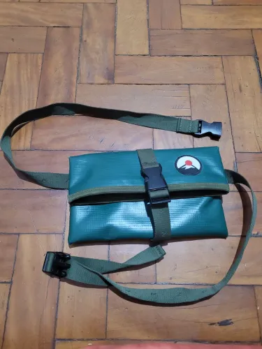 Bolsa Katsukazan Papel de Vento cor verde musgo