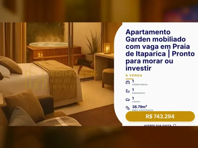 Exclusivo: Studio Garden em Praia de Itaparica, venha conhecer!