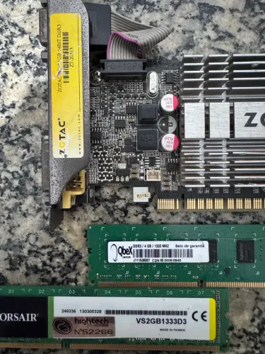 Kit placa de vídeo processador 