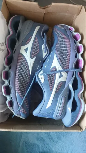 Tenis mizuno wave prophecy 15 grafite lilas