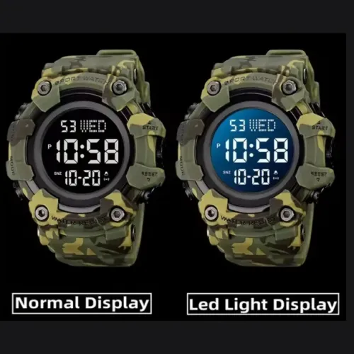 Relógio Skmei- Produto Novo- Pronta Entrega! camuflado Digital Anti-Shock à prova d'água