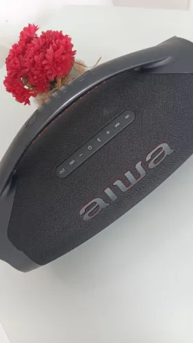 Caixa de som bombox aiwa