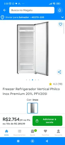 Freezer e refrigerador semi-novo!