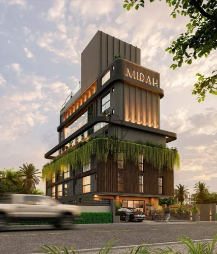 Flats Studio Garden com terraço e área de lazer na cobertura a 150 metros da praia do Bess