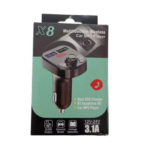 Adaptador Carregador Transmissor Usb Bluetooth Veicular<br><br>Fm<br><br>D147