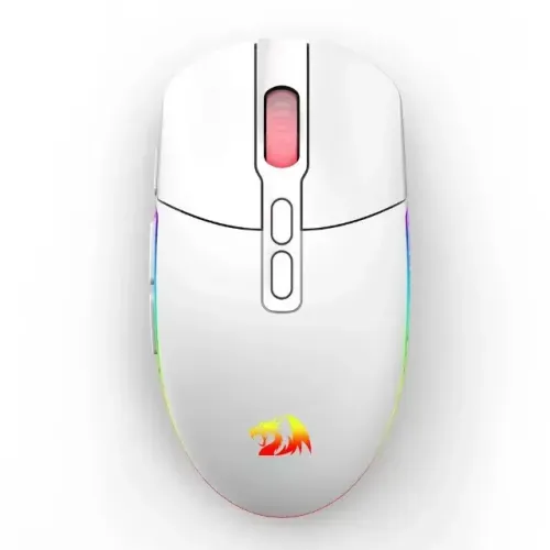 Mouse Redragon Invader Pro Branco M719W-RGB-PRO Sem Fio RGB 10000 DPI