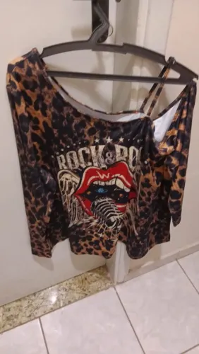 BLusa animal Print Rock