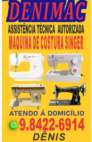 Mecânico de máquinas de costura em geral domésticas e industrial 