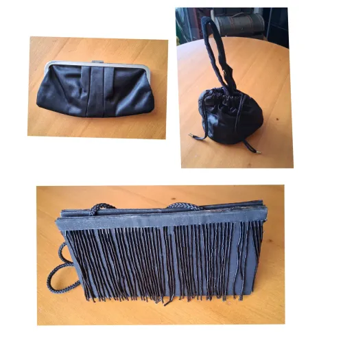 3 bolsas para festa pretas