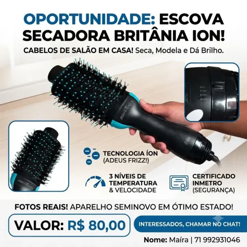 Escova secadora britânica